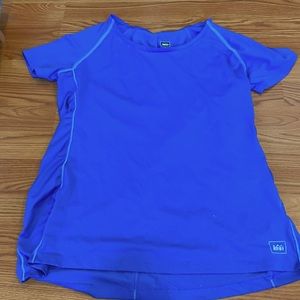 Blue work out shirt